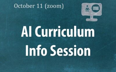 Recording from the AI curriculum info session